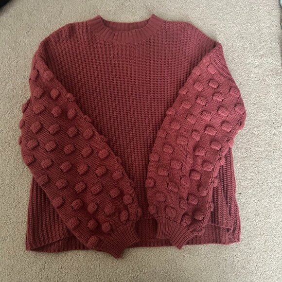 &merci Sweaters - textured sleeve sweater